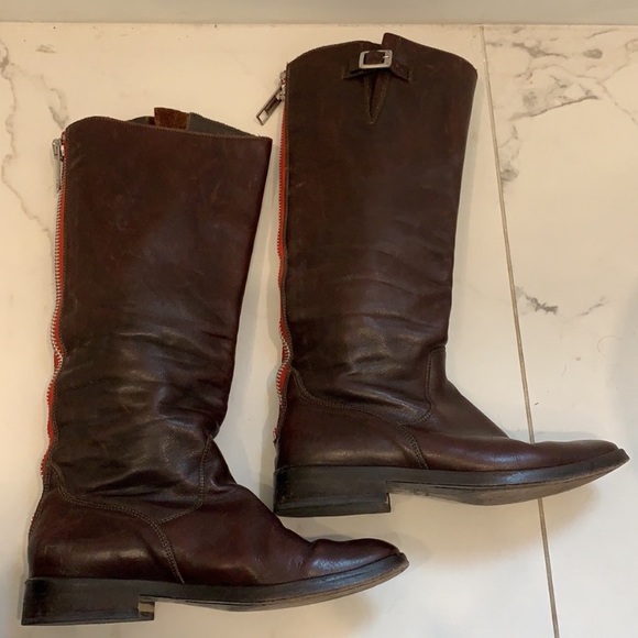 Golden Goose Brown Leather Boots Size 37 - Picture 3 of 13